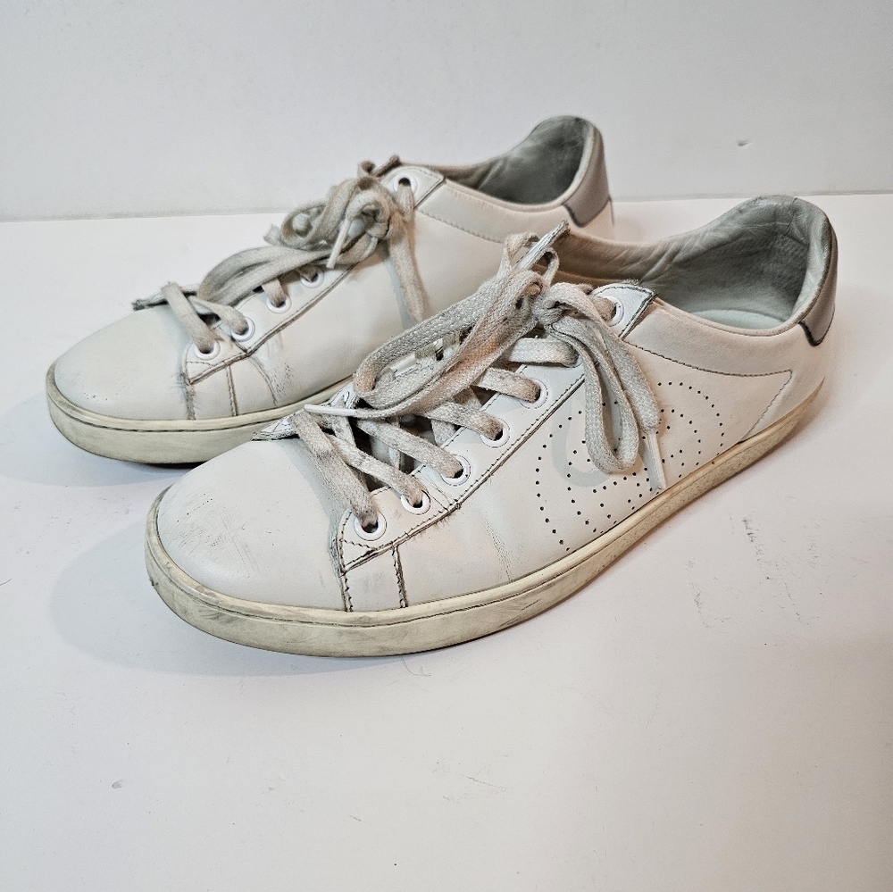 Gucci Ace Interlocking G Low Sneakers White Leather Womens Size US 9 UK 39 - Picture 10 of 16